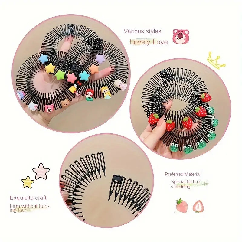 Colorful Circular Comb Headband for Girls