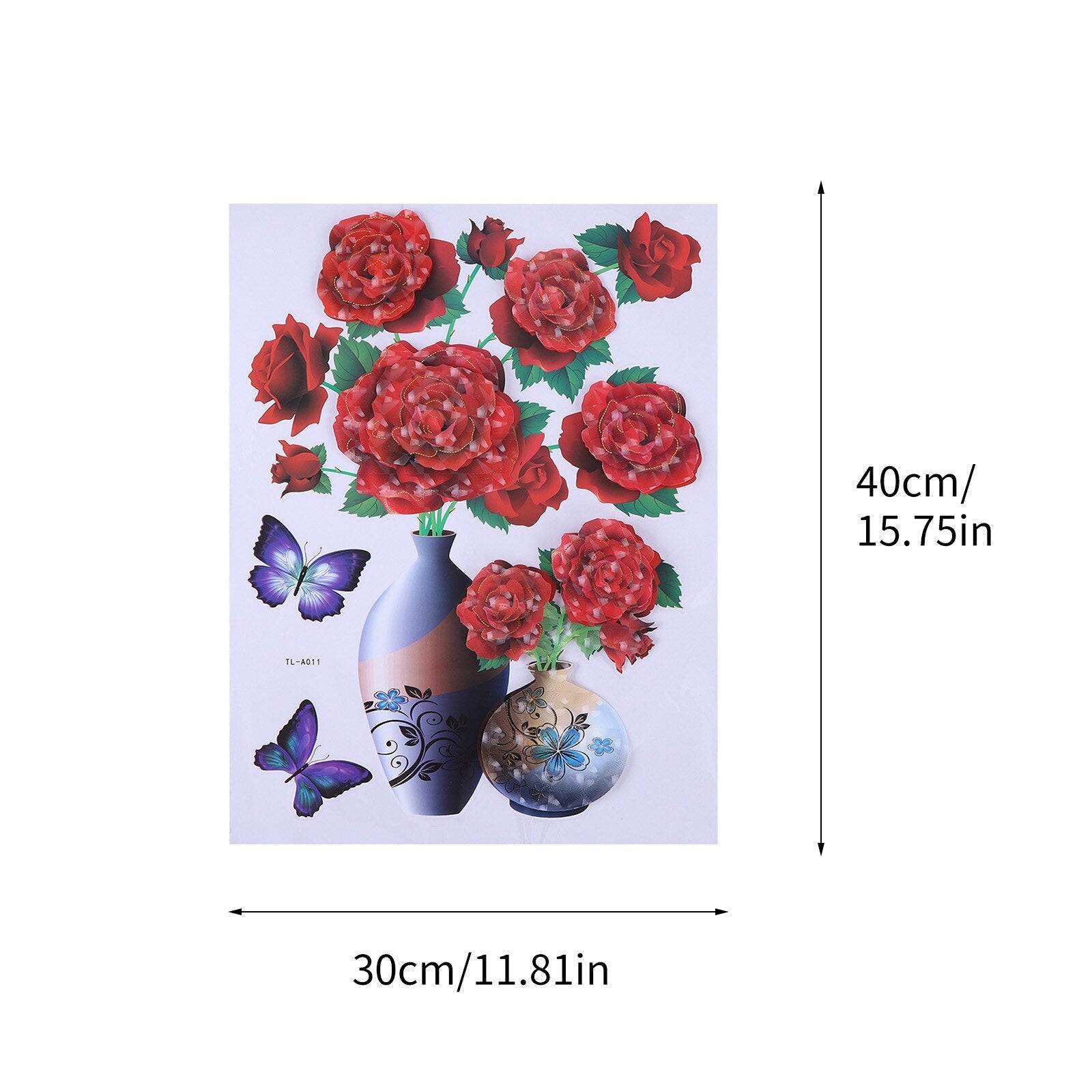 3D Flower Decorative Stickers ( Multi color )