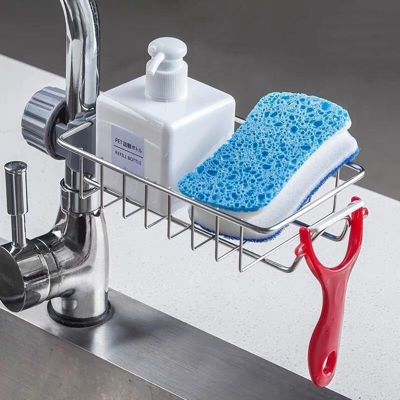 Stainless Still Faucet Sponge Holder