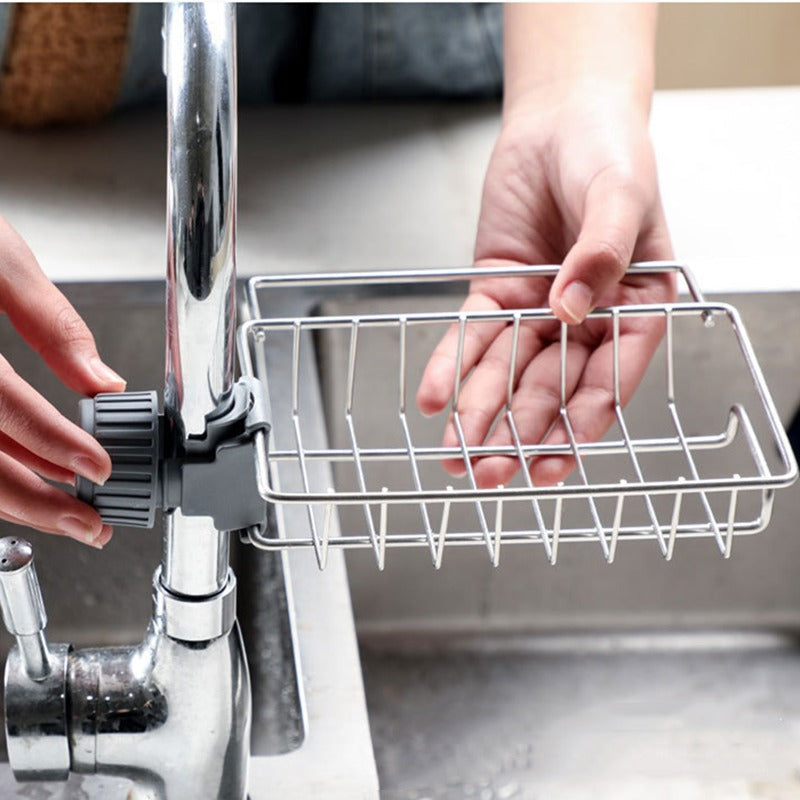 Stainless Still Faucet Sponge Holder